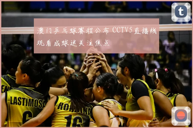 澳门乒乓球赛程公布 CCTV5直播线观看成球迷关注焦点