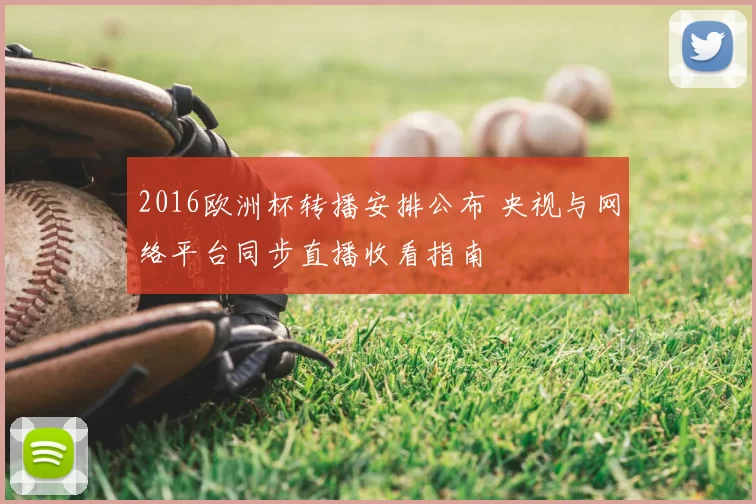 2016欧洲杯转播安排公布 央视与网络平台同步直播收看指南